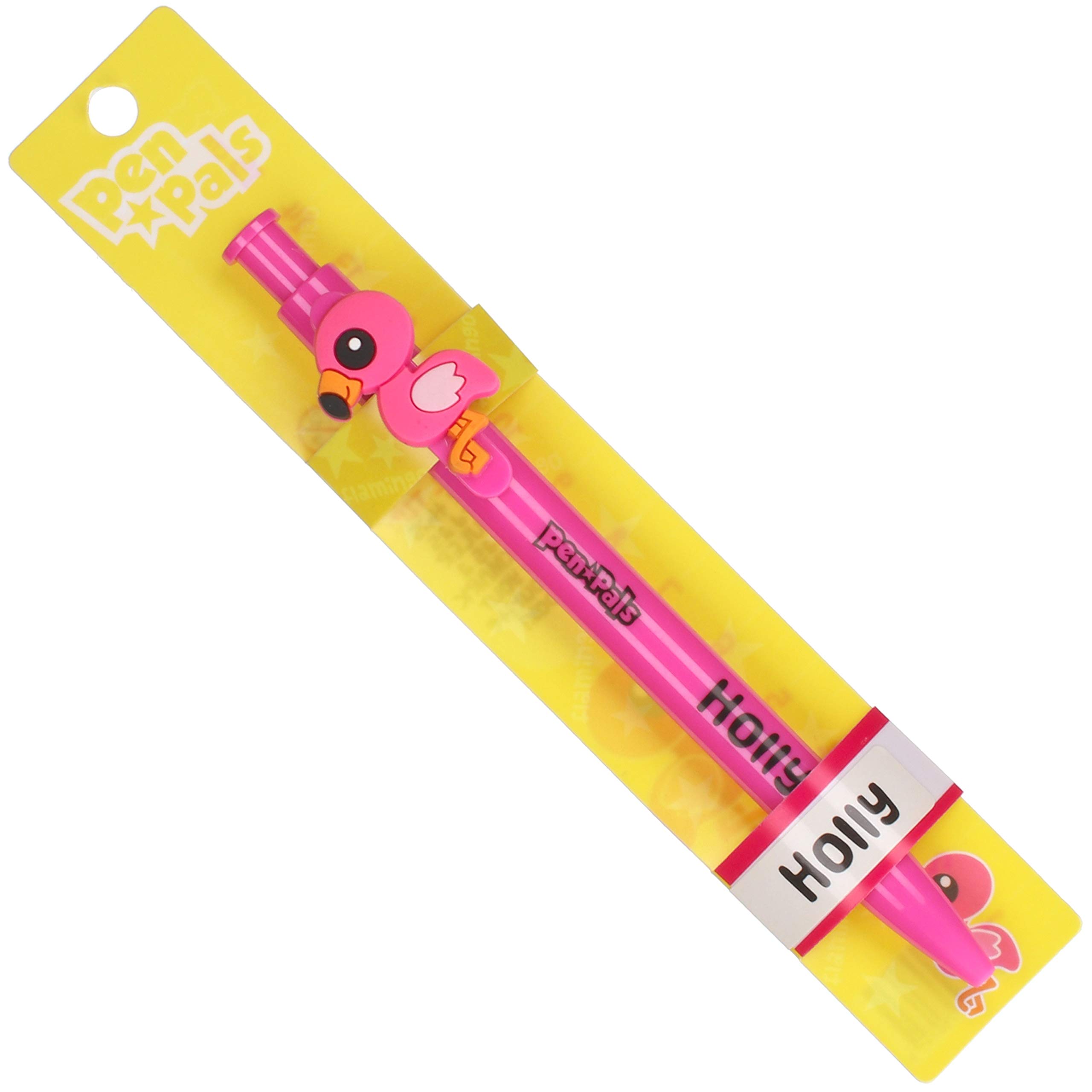 Stands Out, Supplying Outstanding Gifts Hollie Girls Personalised Lilac Retractable Pen With a Fun Seahorse Character With Blue Ink
