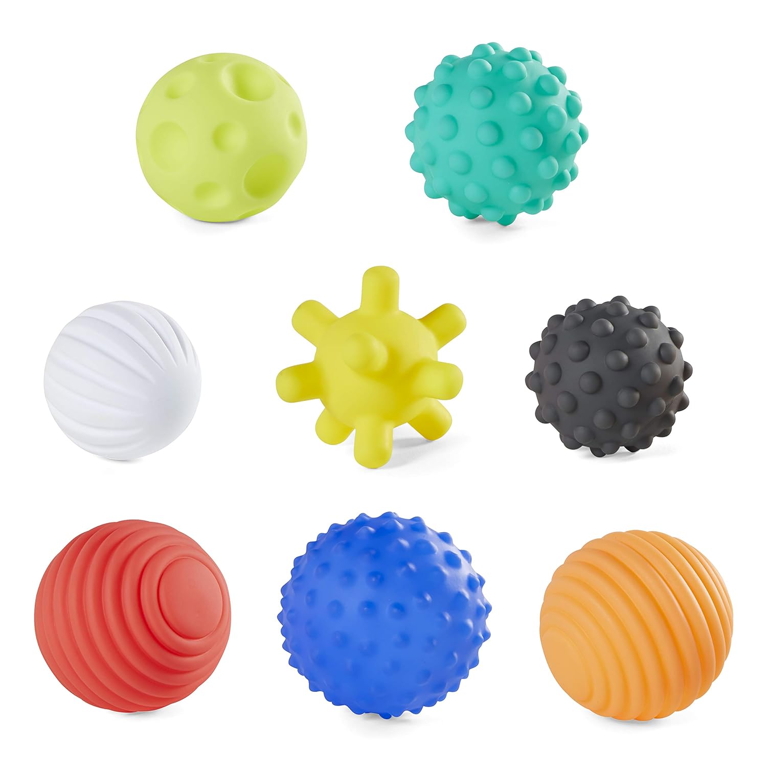 Infantino Sensory Balls Blocks & Buddies - 20 piece basics set for sensory exploration, fine and gross motor skill development and early introduction to colors, counting, sorting and numbers : Everything Else