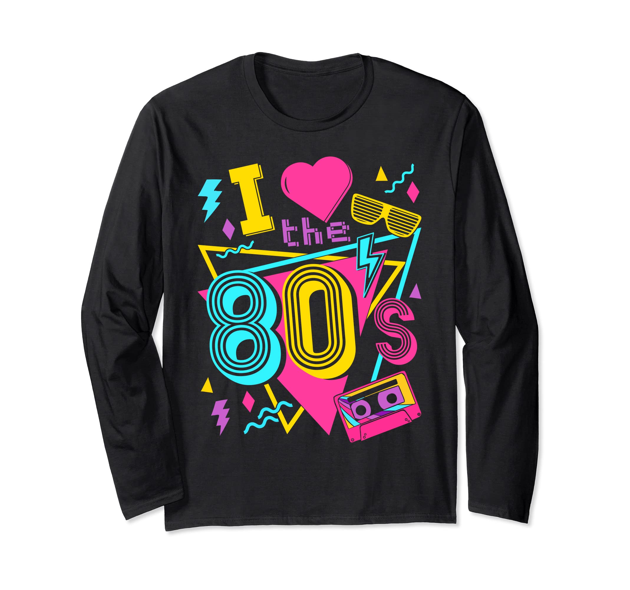 I Love The 80s Long Sleeve T-Shirt : Amazon.co.uk: Fashion