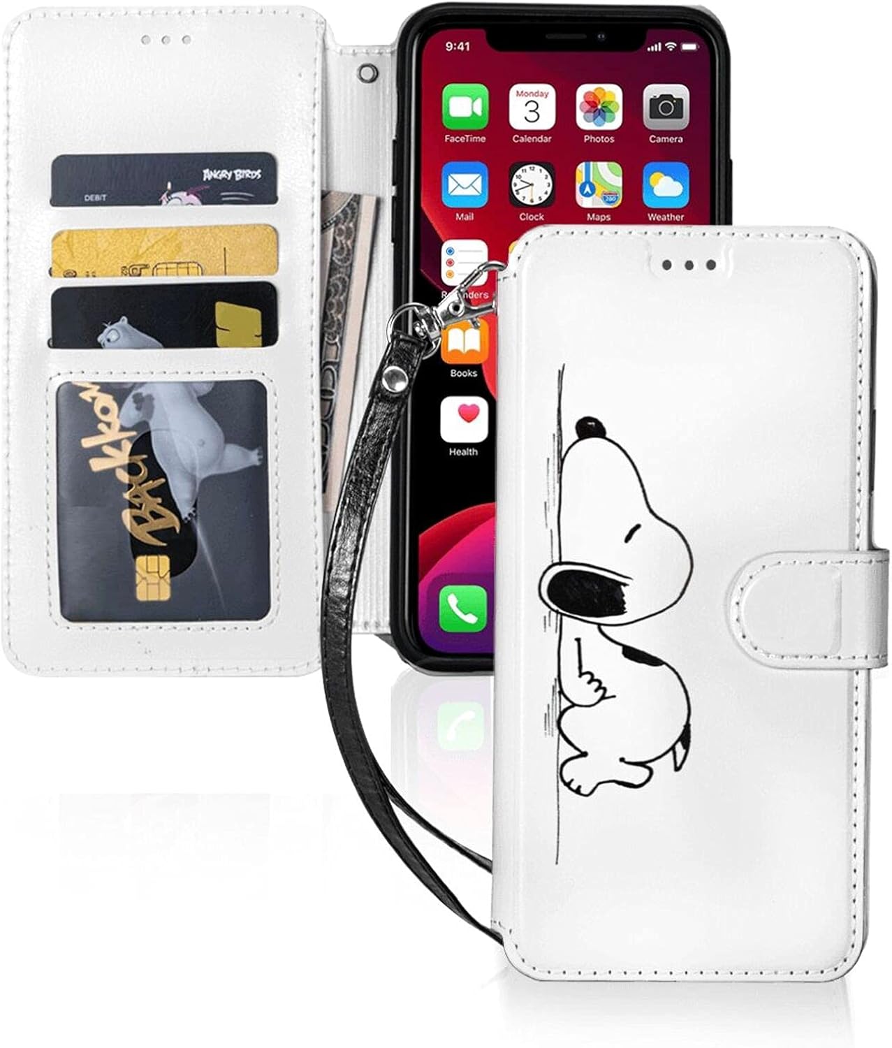 Iphone11 ケース 手帳型 スヌーピー キャラクター 可愛い カバー 携帯電話 秋冬新作 スタンド機能 携帯 カード収納 財布型