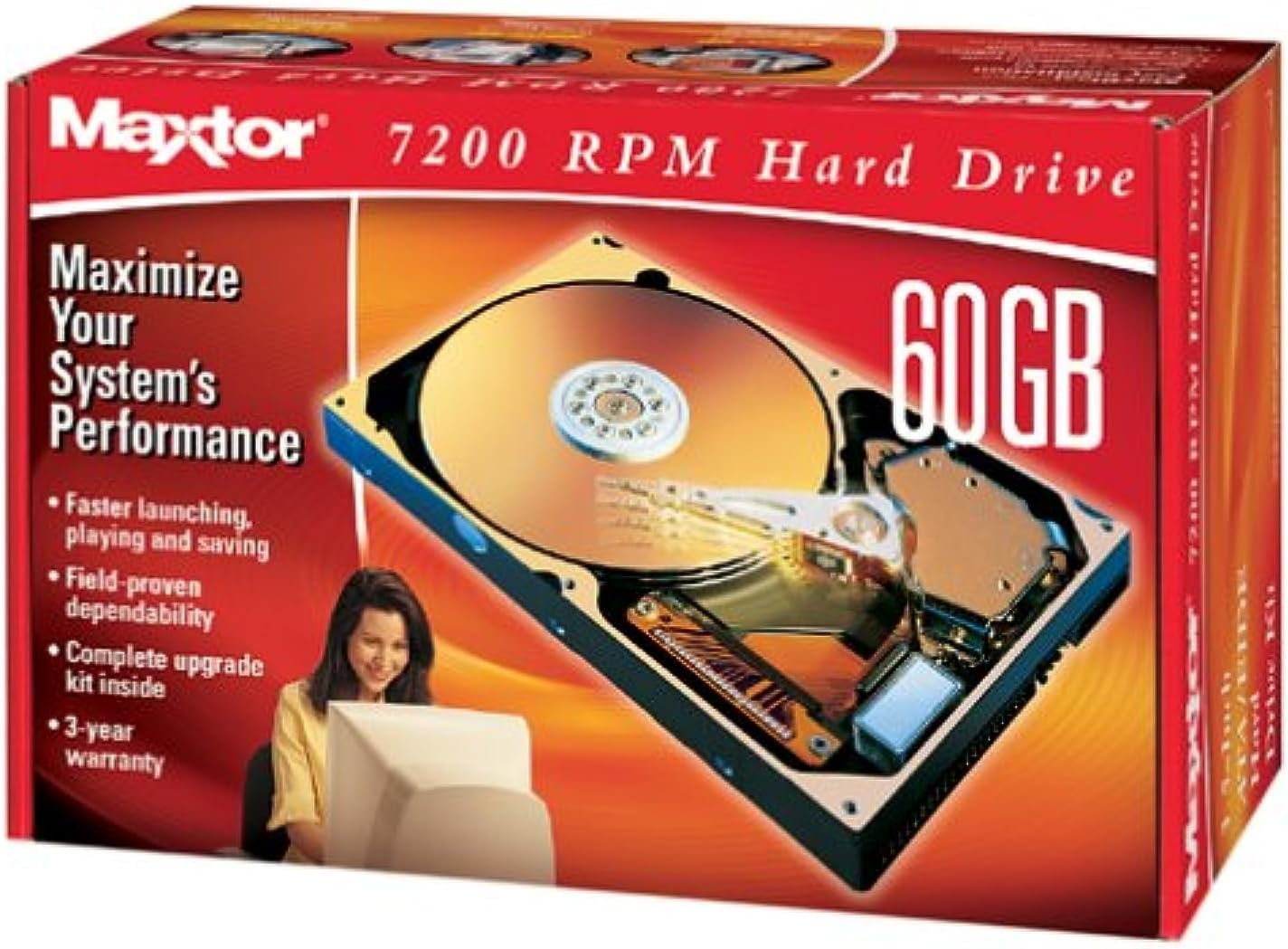 Maxtor 60 GB 7200 RPM EIDE Hard Drive: Amazon.co.uk: Computers ...