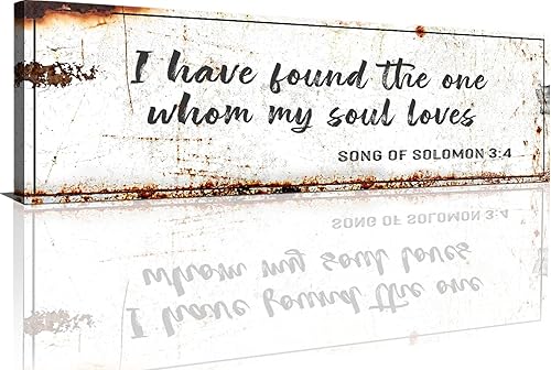 Miniatura 30 de Tailored Canvases Arte de pared cristiano, citas familiares inspiradoras y decoración rústica del hogar para sala de estar, dormitorio y cocina