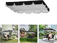 Vista 4 de Toldo de repuesto para columpio de patio, protección para todo tipo de clima, resistente al sol, impermeable, cubierta superior para silla