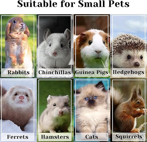 Miniatura 8 de Hamiledyi Botella de agua de conejo de 17 onzas, dispensador automático de agua colgante de conejo, cuenco de agua para chinchillas, comedero de