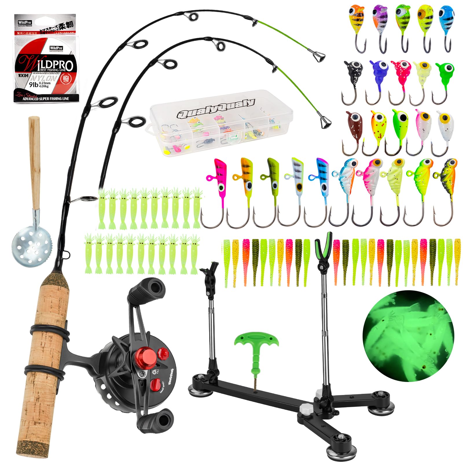 Snapklik.com : QualyQualy Ice Fishing Combo - Complete Set
