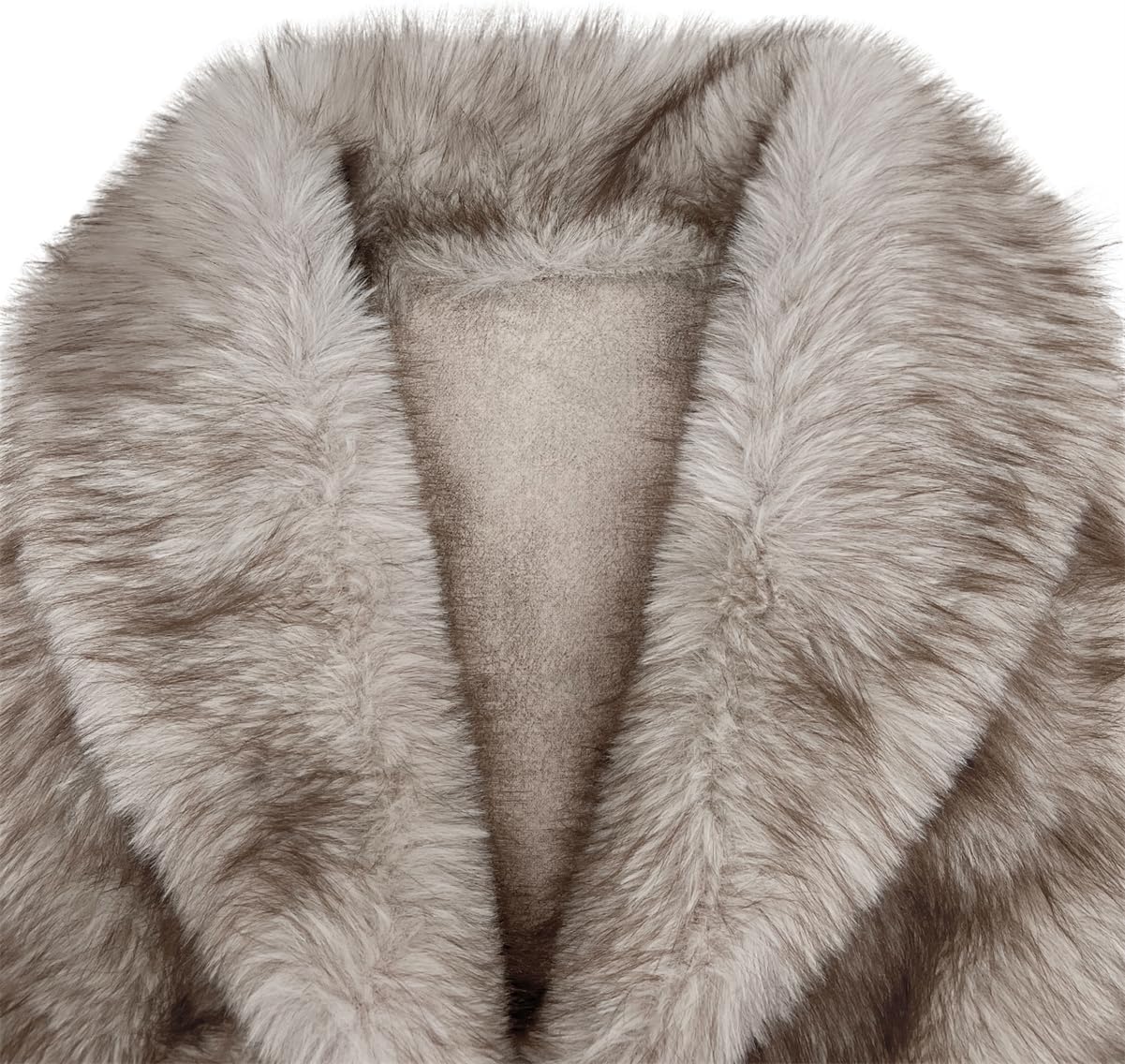 Womens Faux Fur Vest Collar Sleeveless Open Front Cardigan Top Fuzzy Coats Jacket Fluffy Outwear - Image 5