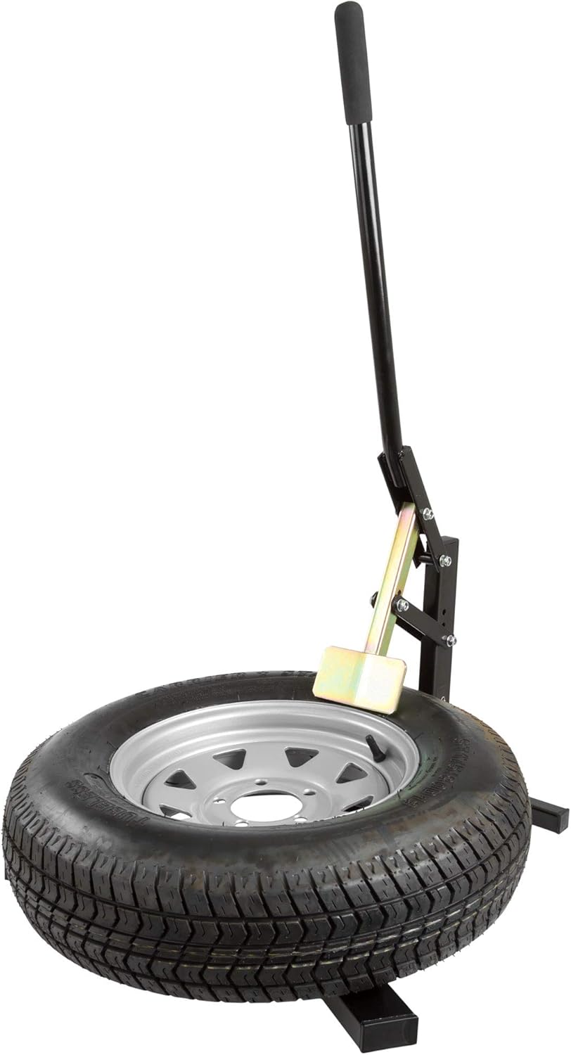 Black Widow Professional Motorcycle Shop Kit - 1,500 lb. Pneumatic Lift Table, Jack, Dolly, Tire Bead Breaker, Wheel Balancer, Tie-Down Straps - Home or Garage