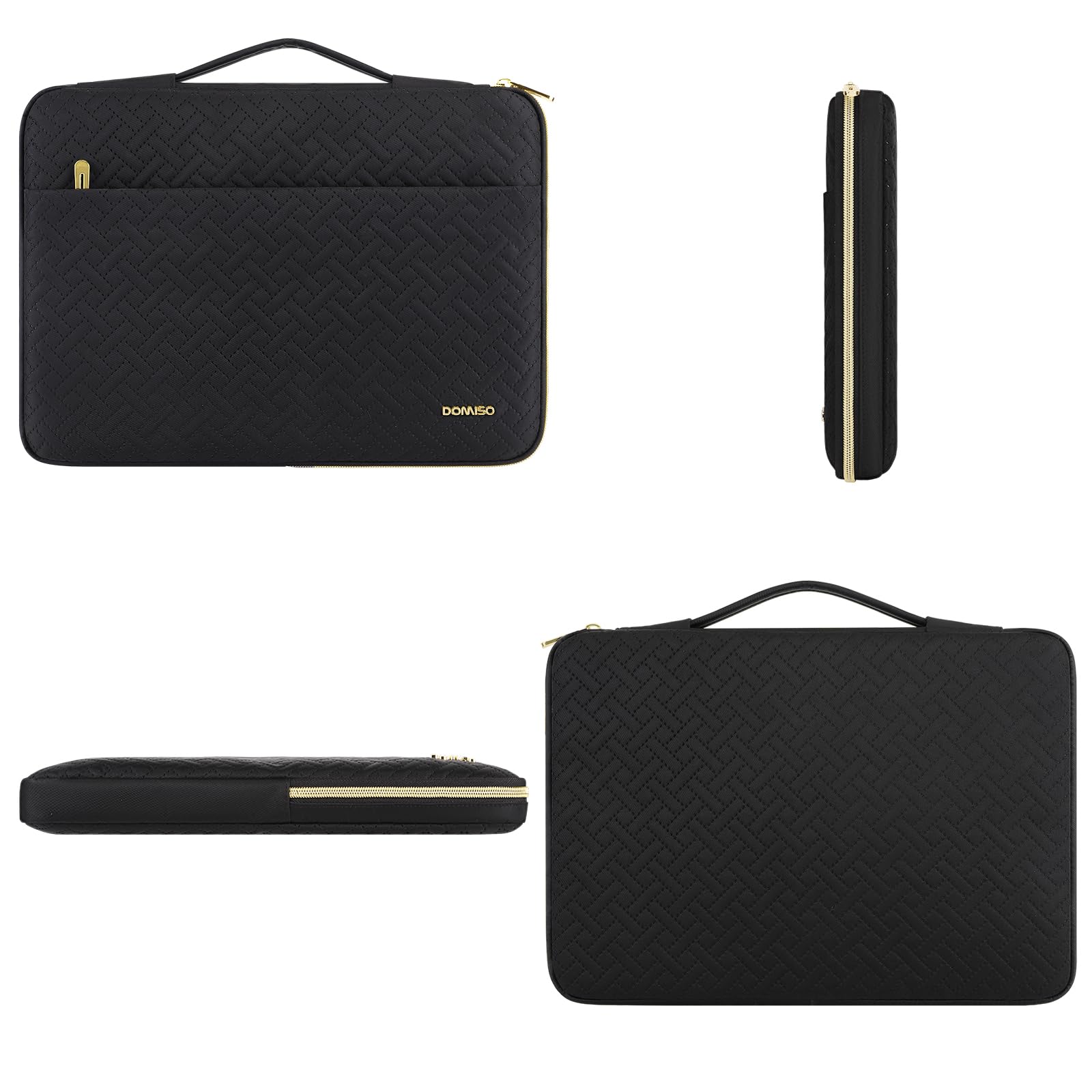 Custodia Laptop 14 Pollici Impermeabile | Sleeve Con Tasca Accessori | Compatibile HP, ASUS, Dell | Nero - Foto 3