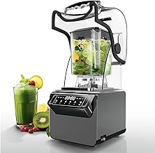WantJoin 72 oz Commercial Blender with Shield & Jar, Quietest Professional-Grade Blender with Touch Slider 4 Auto Modes, S...