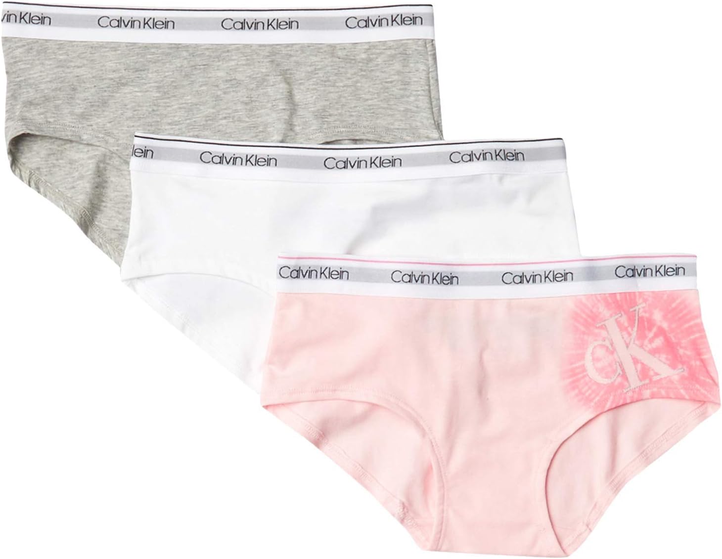 Calvin Klein ガールズ モダンコットン ヒップスター 下着 マルチパック