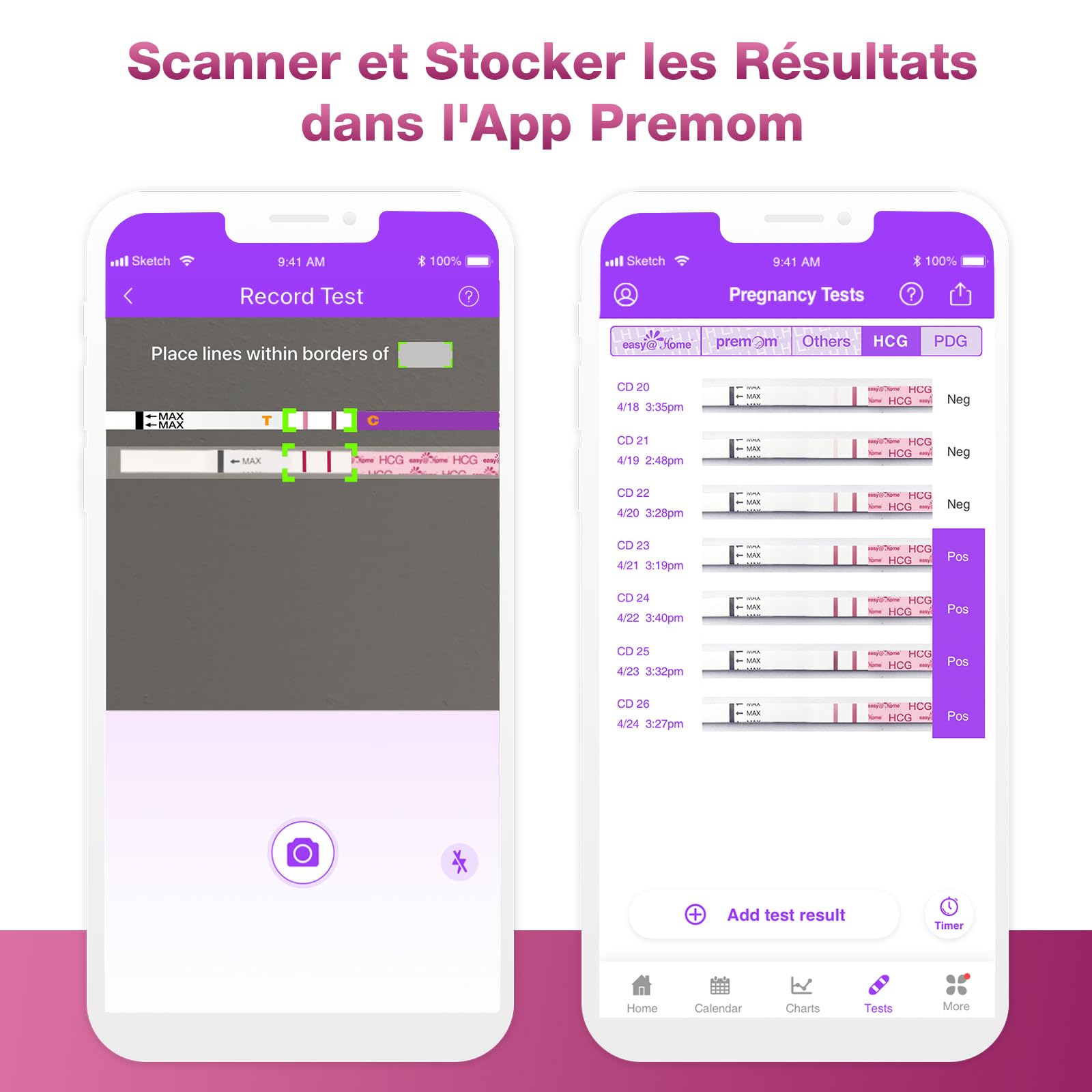 Pregnancy Test Strips Kit, 40-Count Individually Wrapped Pregnancy Test Strips For Early Detection At Home, Fertility Test With Urine Cup, Over 99% Accurate Result, 5mm HCG Test Strip, Wider, Sturdier - View #7