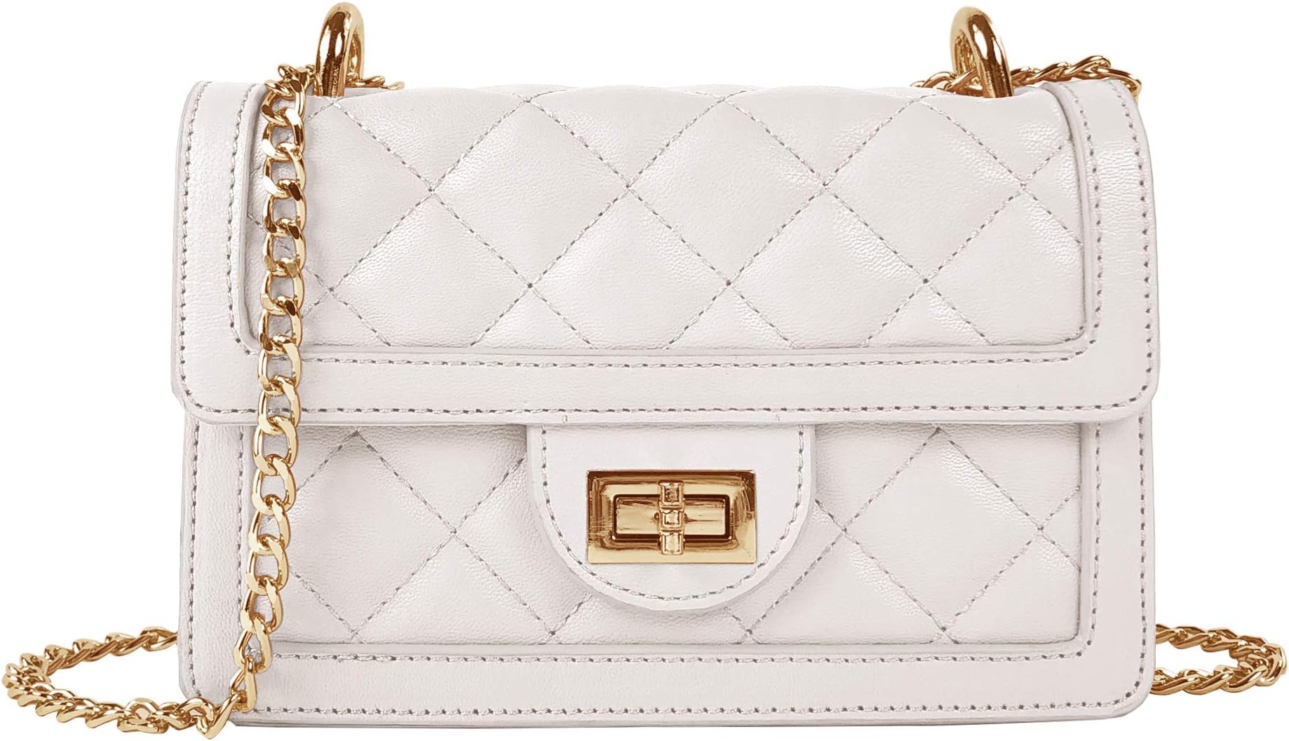 Small Quilted Crossbody Bag, Trendy Designer Mini Shoulder Bag, Phone Wallet Purse for Women