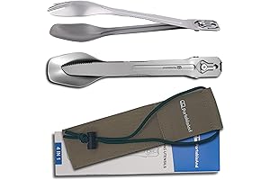 Portable and Versatile 4-in-1 Camp Tongs Set
