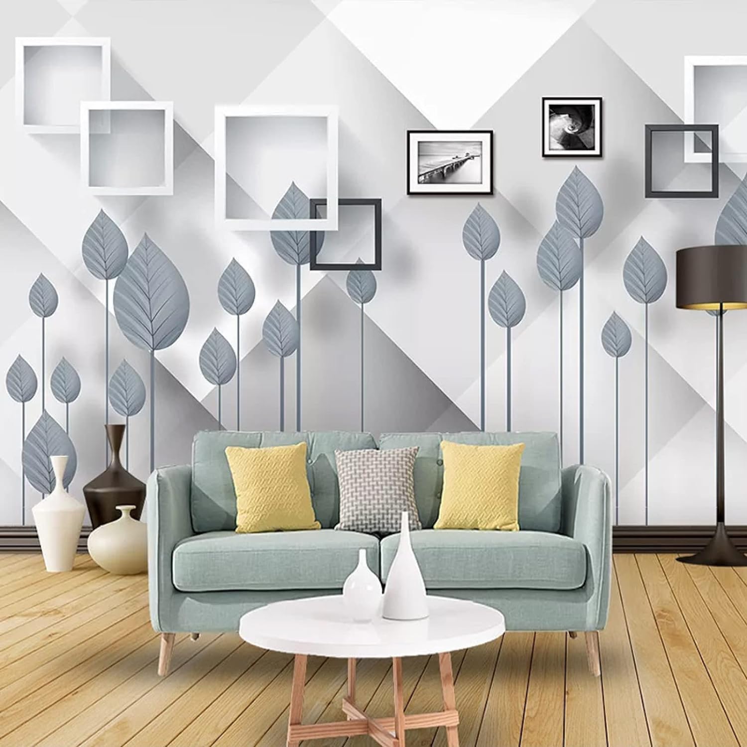 Papier peint mural 3D fleurs 400x280 decoration salon chambre tv