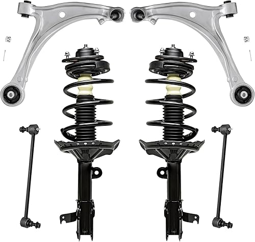 Miniatura 234 de Detroit Axle - Kit de puntales delanteros de 6 piezas para Chevrolet Aveo Aveo5 Pontiac G3 Wave, barra estabilizadora, varillas de acoplamiento