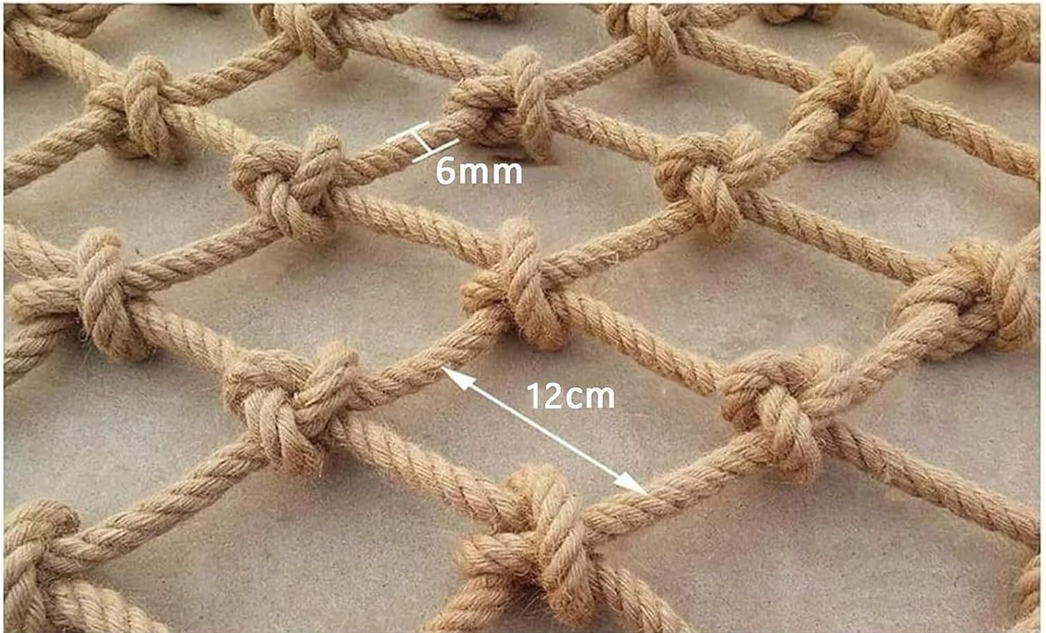 Rete da Arrampicata in Corda di Iuta for Bambini, Rete da carico for Parco Giochi sulla casa sull'albero