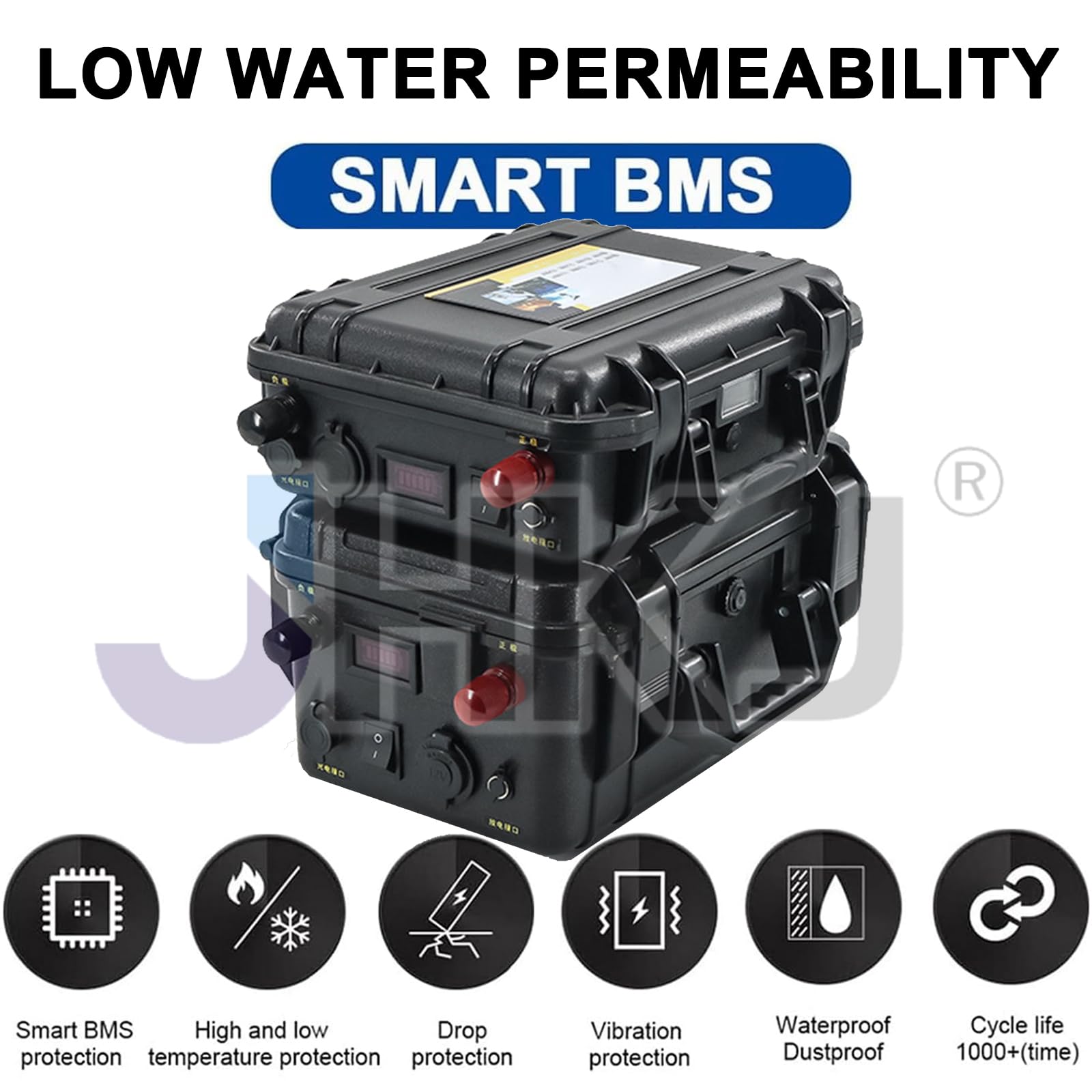 Batteria al Litio 12V 60Ah 80Ah 100Ah 120Ah 150Ah 200Ah Batteria per propulsore da Esterno 24V 60Ah 100Ah Batterie per Barche da Pesca con Caricabatterie