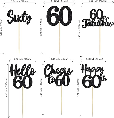 Miniatura 119 de 36 piezas de decoración para cupcakes de 10º cumpleaños con purpurina negra Hello 10 Ten Cupcake Picks Sweet 10 Double Digits Cake Decor for 10th