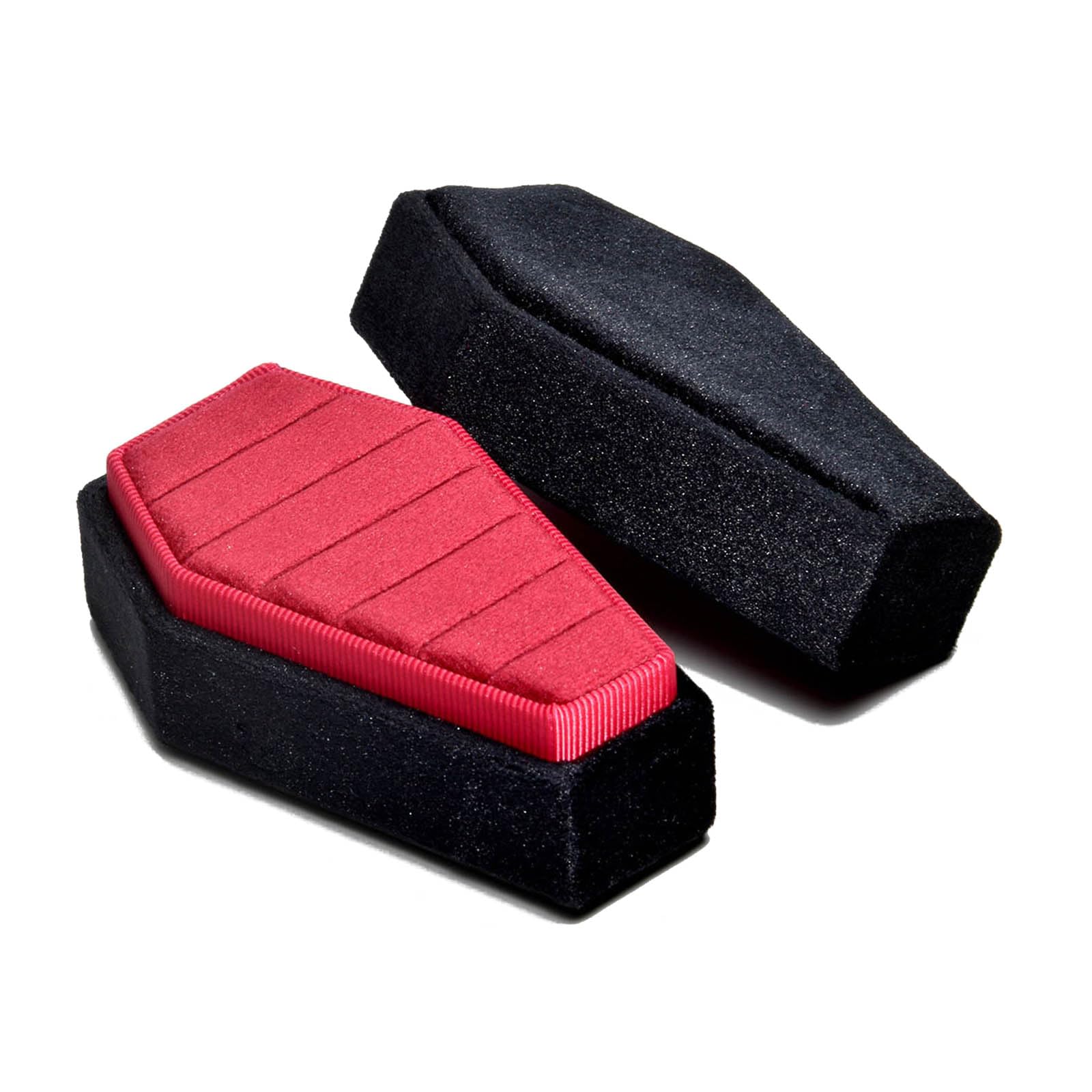 YPBEW Velvets Jewelry Storage Box Coffin Shape Rings Necklace Earring Box Display Cases Desktop Decoration Jewelry Organizer Velvets Storage Organizer Multifunctional Portable