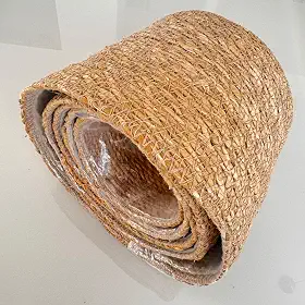 Cesta de Palha Natural (vime/rattan/seagrass), Cachepot para Organização ou Plantas (vaso) com forro impermeável (PP)