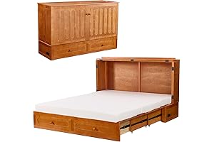 Premier Queen Sized Murphy Cabinet Bed with Mattress