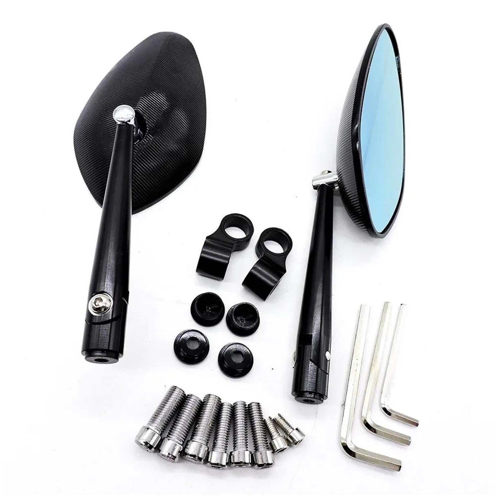 Espejos retrovisores para Kawasaki Z800 y Z750 antirreflejo manillar negro