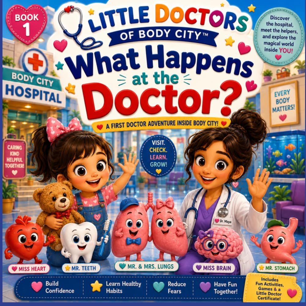 What Happens at the Doctor?: A First Doctor Adventure Inside Body City for Curious Toddlers and Preschoolers Ages 2–5 (My Body’s Best Employees)
