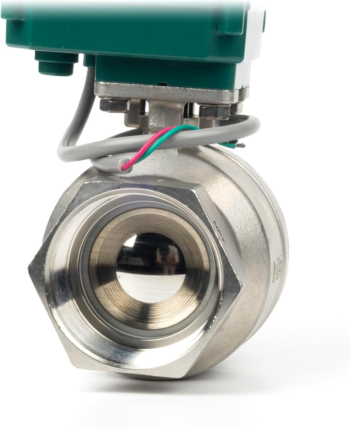 U.S. Solid 2” Motorized Ball Valve - NSF Certified 304SS Electric Ball Valve with Full Port, 9-24V AC/DC, 2-wire Auto Return, Normally Closed
