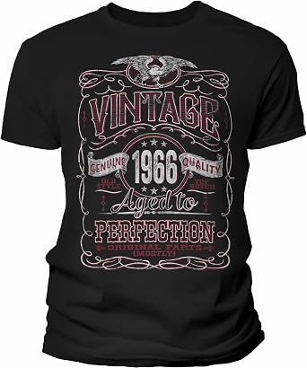 60th Birthday Gift for Men - Vintage 1966 Aged to Perfection - 60th Birthday Shirt