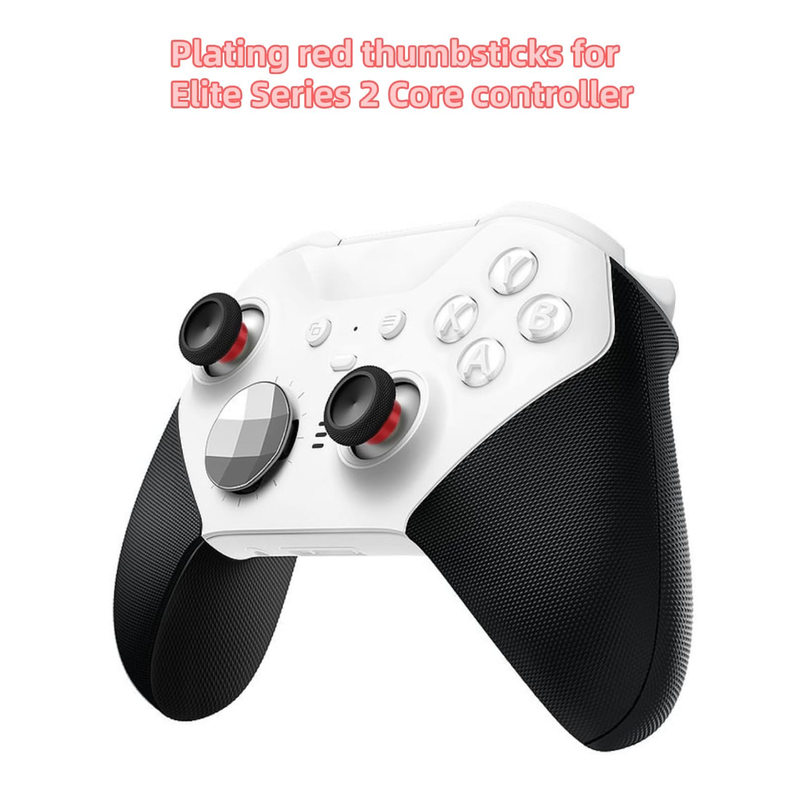 Botones de repuesto para mando Elite Series 2 para Xbox One Elite Series 2 (modelo 1797) y Elite Series 2 Core Controller (6 en 1, rojo)