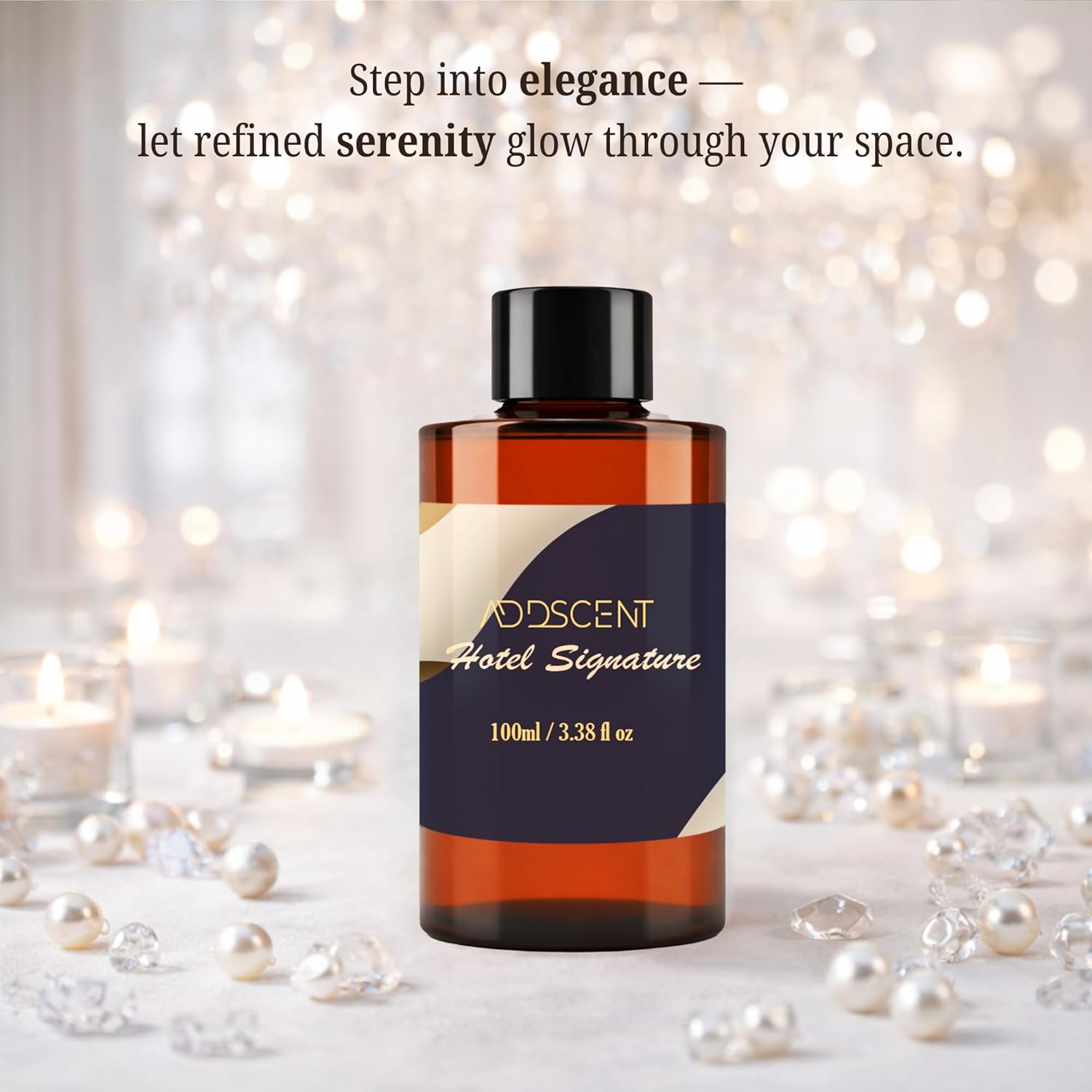 Hotel Signature Fragrance Oil 100ml for Diffuser, Premium Floral and Fruity Aroma for Bedroom Living Office Spa, Smooth, Welcoming Scent with Layered Notes for Calm and Refined Ambience