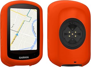 kwmobile Case Compatible with Garmin Edge 840 / Edge 540 - Case Soft Silicone Bike GPS Protective Cover - Orange