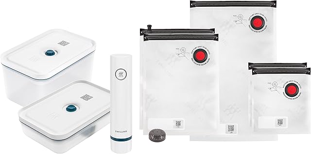 ZWILLING Fresh & Save Vacuum Starter Set, Plastic, L, 8-pcs, La Mer
