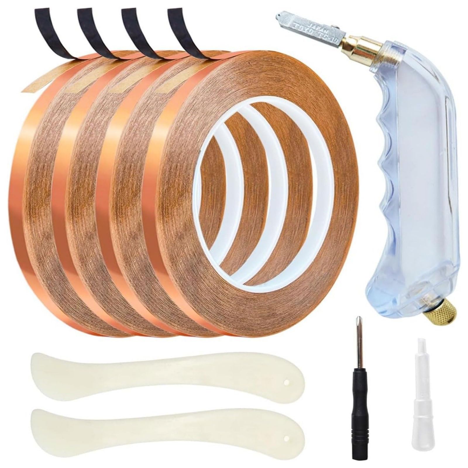 Klynovalu Of 1 Excellent Dark Bronze Tape 3/16 Inch Ensuring Accuracy in Soiled Glass Crafting Tasks Scrapbooking