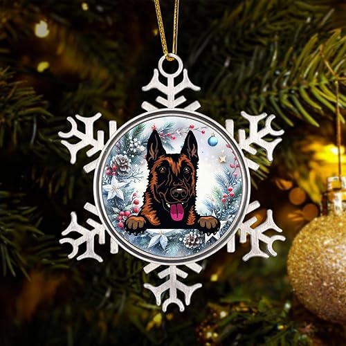 Miniatura 8 de Presa Canario Adorno  Adorno de Navidad de copo de nieve  Amante de Perros Mamá Regalo de perro Peeking Adorno de perro para decoración de árbol de