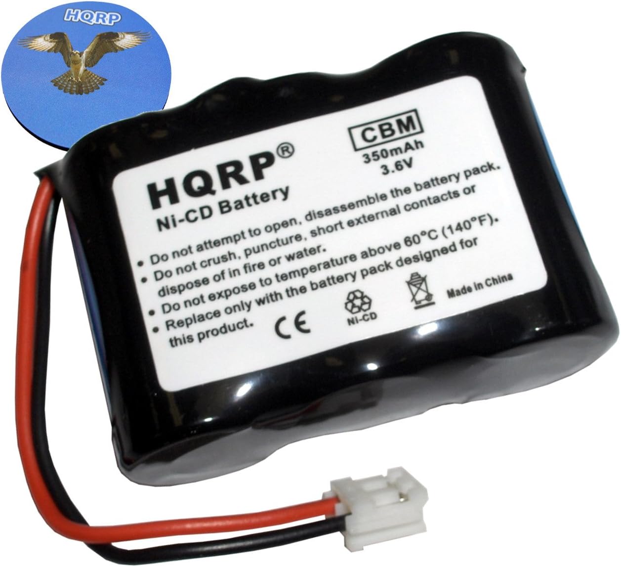 HQRP Phone Battery Compatible with V-Tech/VTech 9117, 2151, 2417, 2538, 2628, 9123, 9126, 9127, 9162 Cordless Telephone