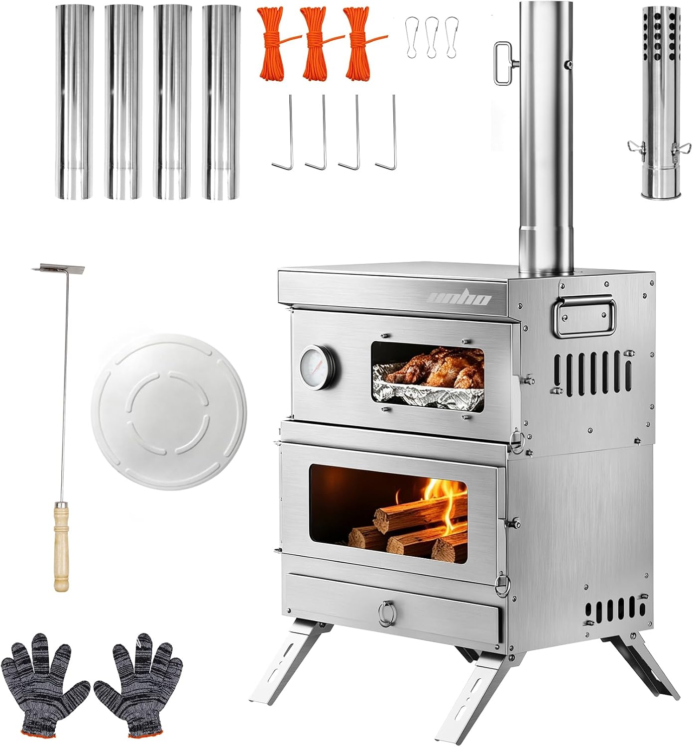 Vrygle 2-in-1 Wood Stove & Oven for Hot Tents