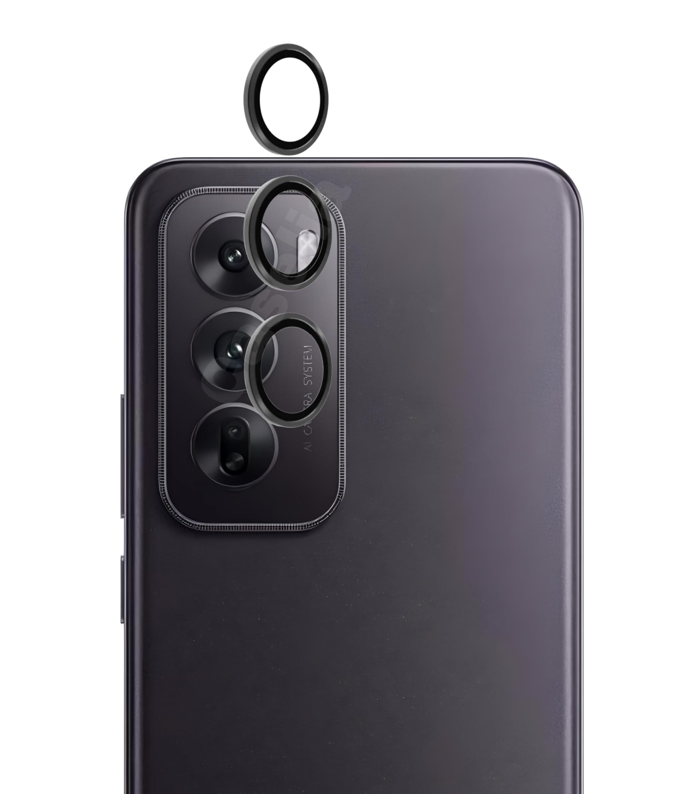 CASELIA® Camera Ring for Oppo Reno 12 5G / Oppo Reno 12 Pro 5G Camera Lens Protector, Scratch-Resistant HD Clarity Ultra-Thin 9H Tempered Glass with Alloy Metal (Black) (B0DF5WXTH7) Amazon Price History, Amazon Price Tracker