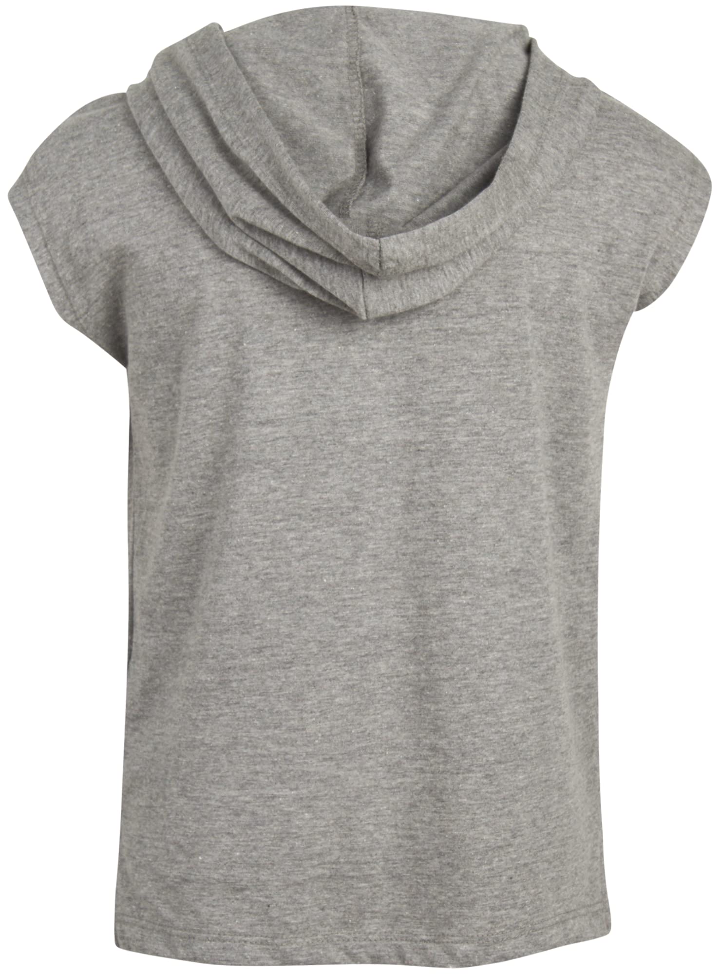 Reebok Conjunto de ropa deportiva para niñas, camiseta de manga corta y leggings de longitud completa para niños (2 piezas), Gris Jaspeado Medio/Tie Dye, 4, Gris Jaspeado Medio/Tie Dye, 4