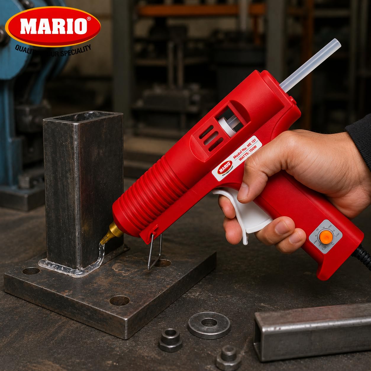Mario Hot Melt Glue Gun - 150W, Temp Control -10