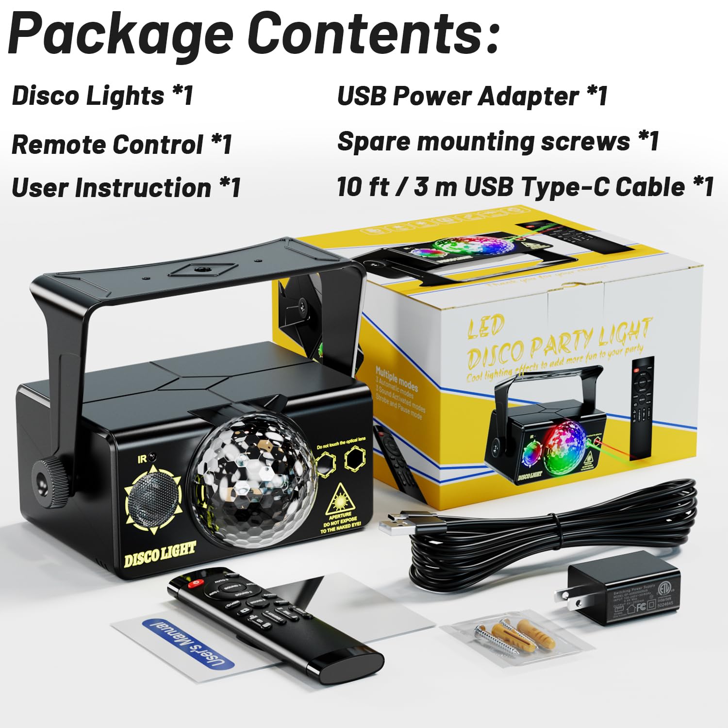 Amazon.co.jp: OIEZISRO パーティーライト、DJディスコライトディスコ