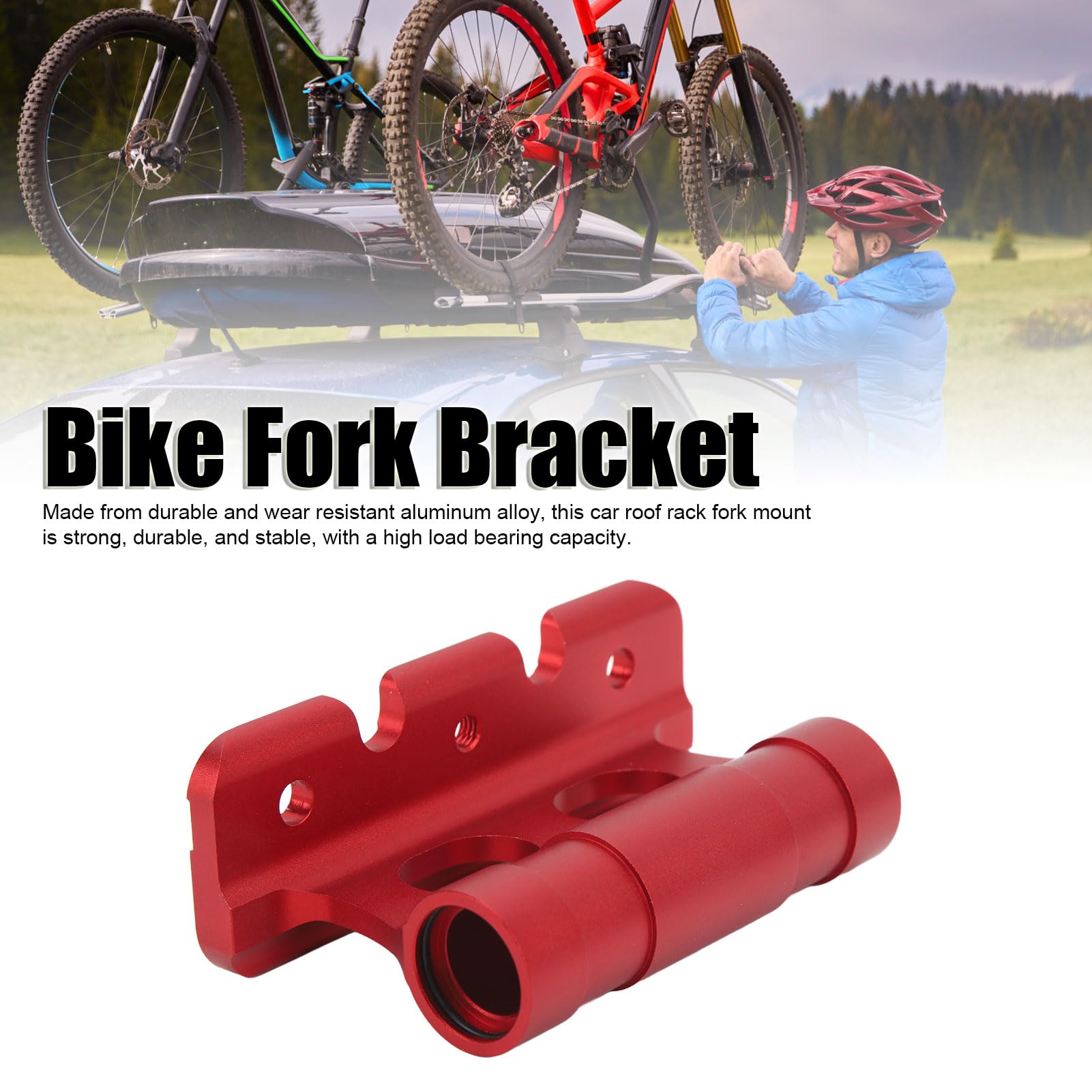 Support De Fourche De Vélo à Dégagement Rapide – Aluminium, Fixation Stable, Léger, Pour Transport Et Stockage – Titane Foncé