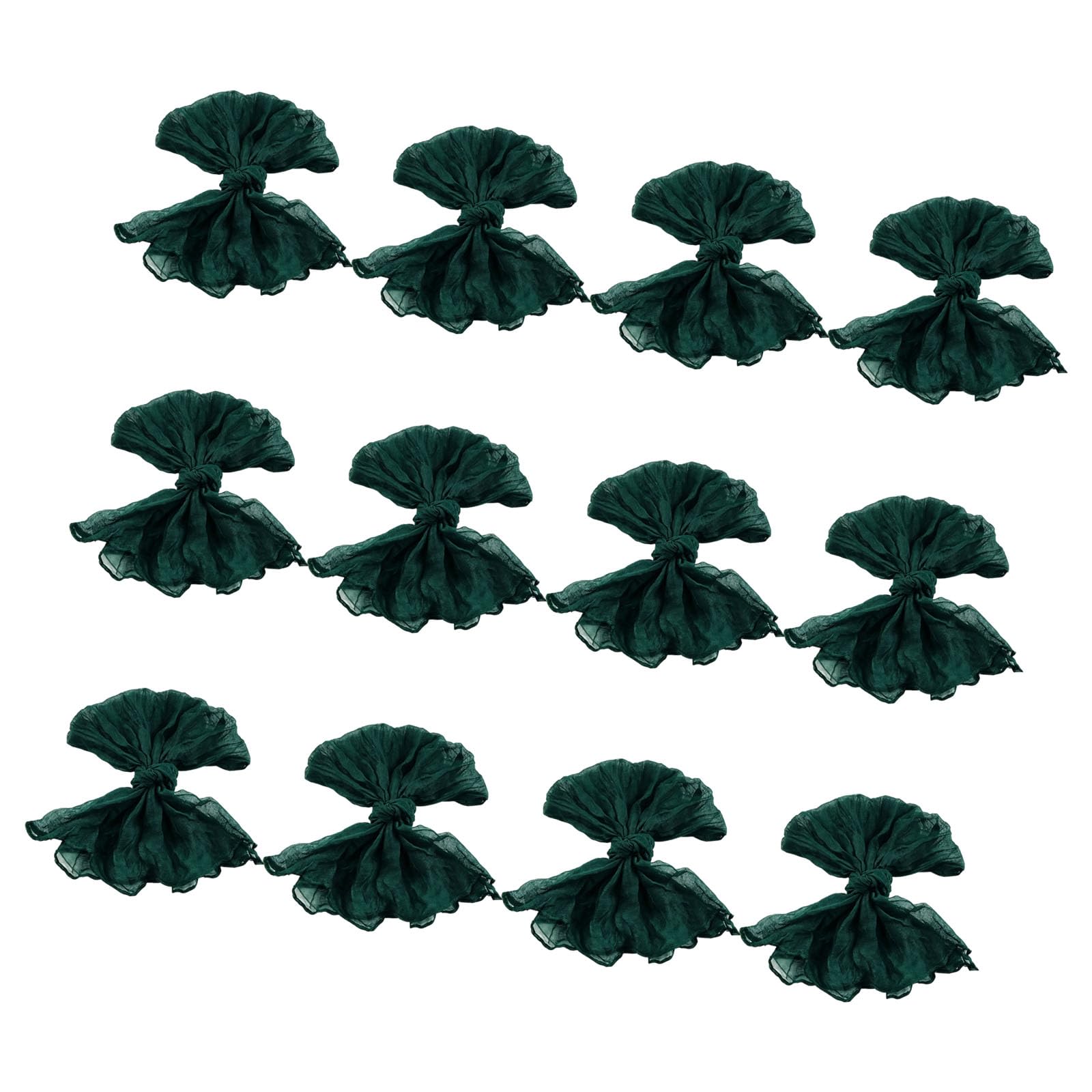 12PCS Elegant Bohemians Print Chiffons Napkins Polyester Fiber Ideal for Daily Use and Event Simpleclean Dining Napkins
