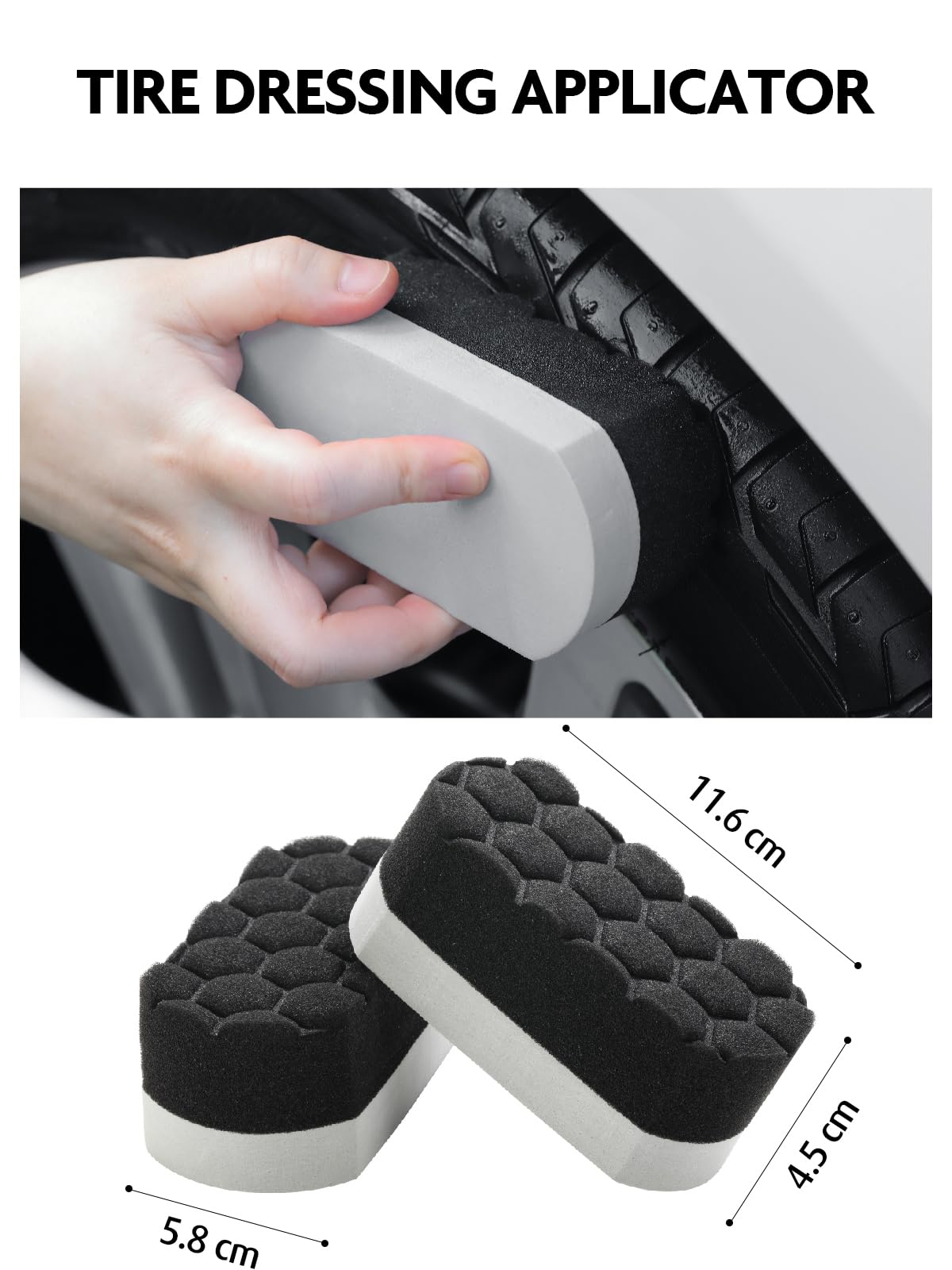 Fantasticlean 7 Pezzi Kit Spazzole Pulizia Auto | Spazzola Cerchi in Microfibra, Spazzole per Ruote e Pneumatici, Pennello Detailing a Doppia Estremità, Tamponi di Lucidatura