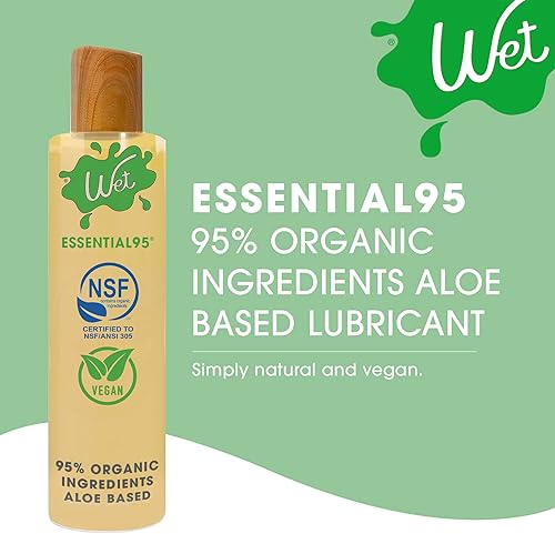 Miniatura 2 de Wet Organics, Orgánico a base de aloe lubricante de 5 onzas no pegajosa fórmula Ph equilibrado, libre de glicerina, libre de parabenos, sin gluten
