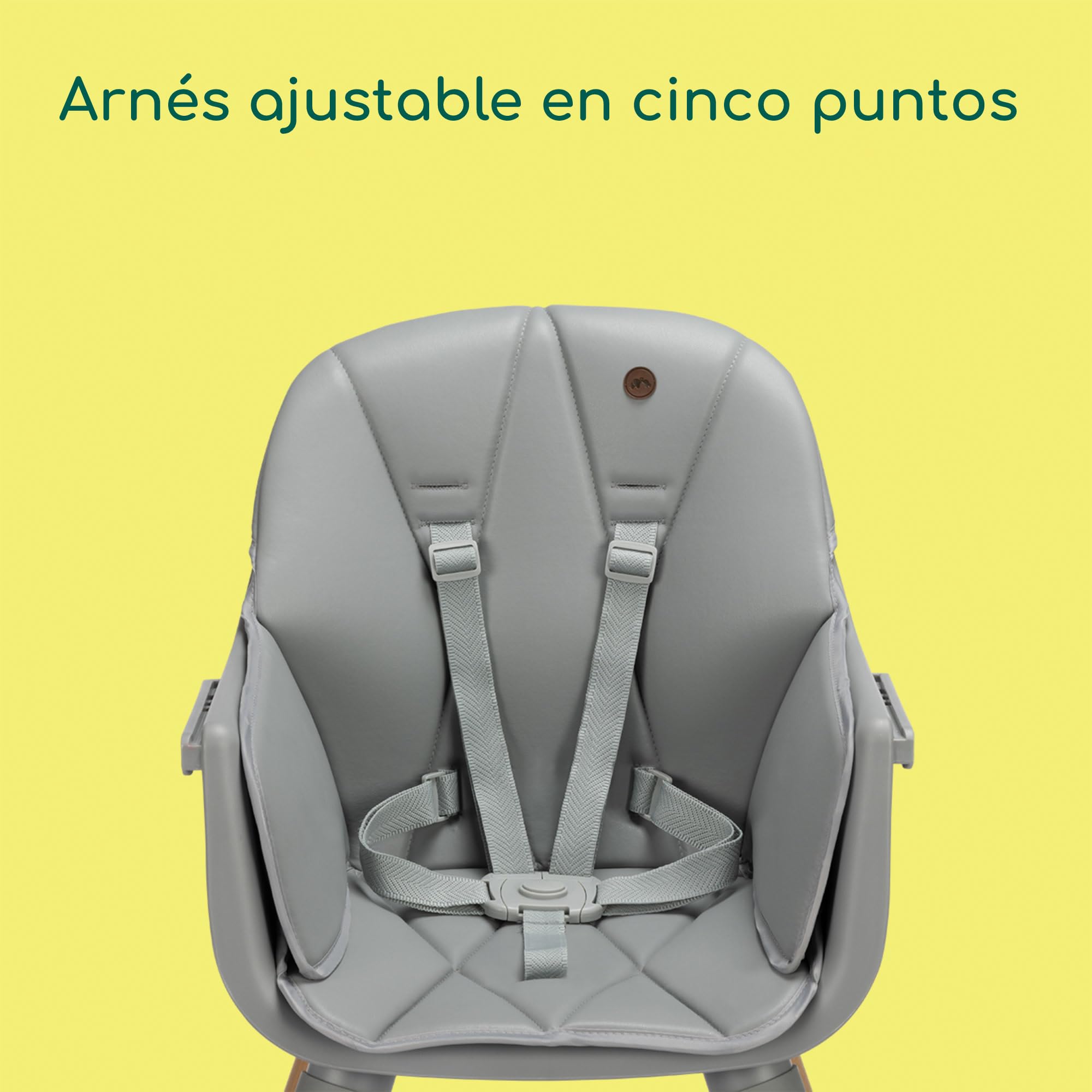 Bebeconfort Avista 2, Trona 4 en 1, Trona de Bebé Evolutiva, Asiento Elevador, Silla para Niño Pequeño, de 6 meses a 14 años (de 9 a 60 kg), Cojines Acolchados, Bandeja Ajustable, Tinted Grey