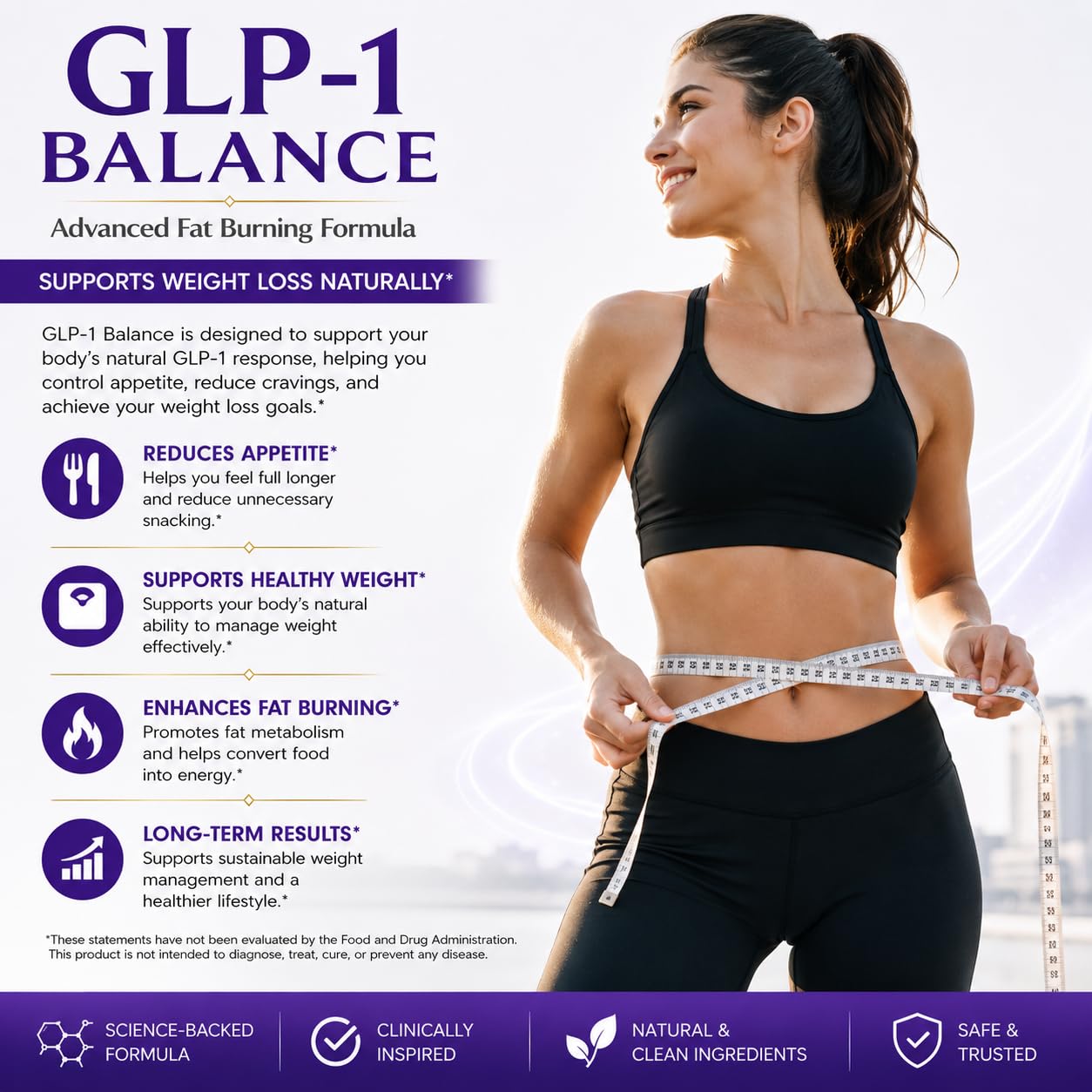 GLP-1 Weight Loss Supplement & Gut Health - Appetite Control 90 Veg Caps — Amazon image 3
