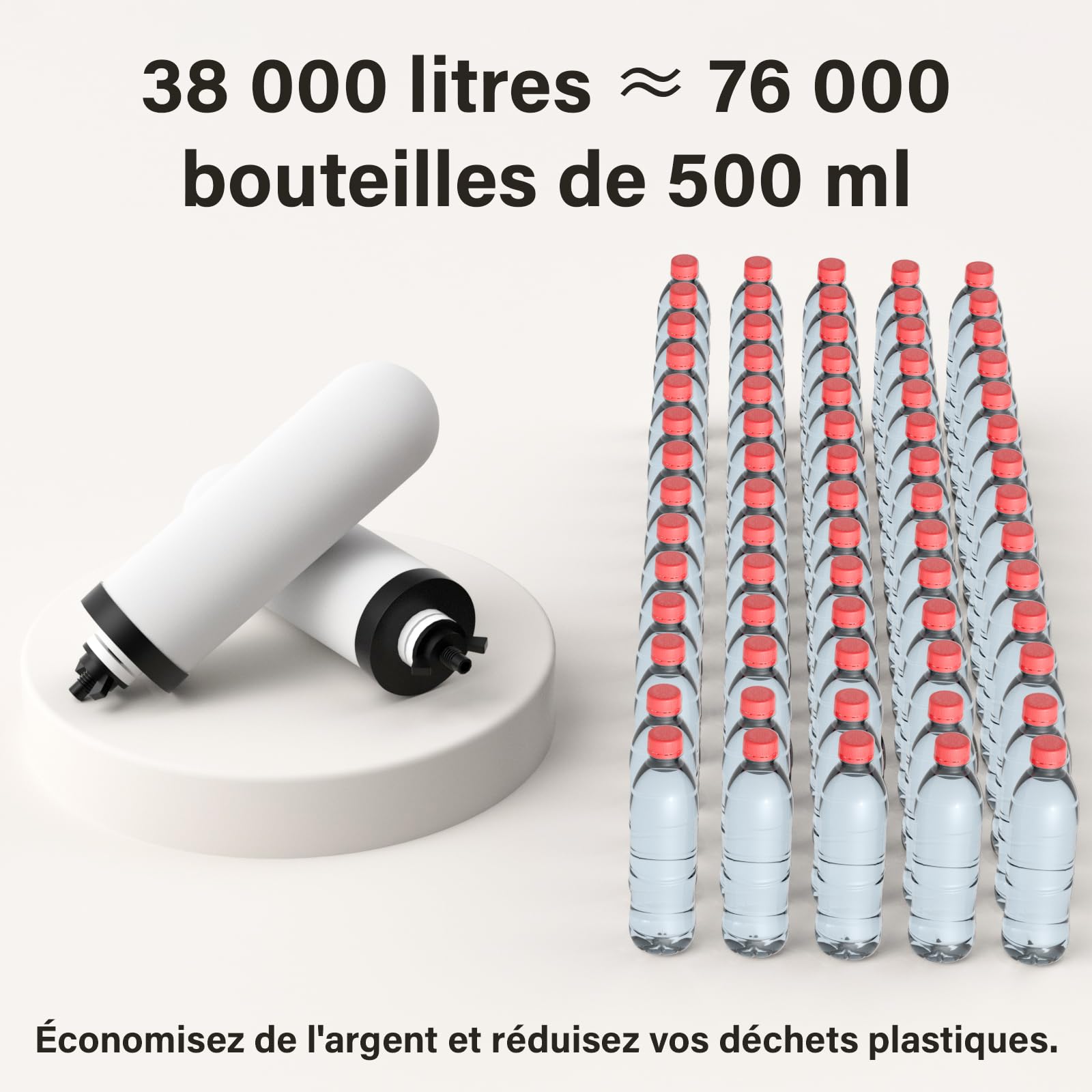 Système de filtration d'eau par gravité 8,5 L
