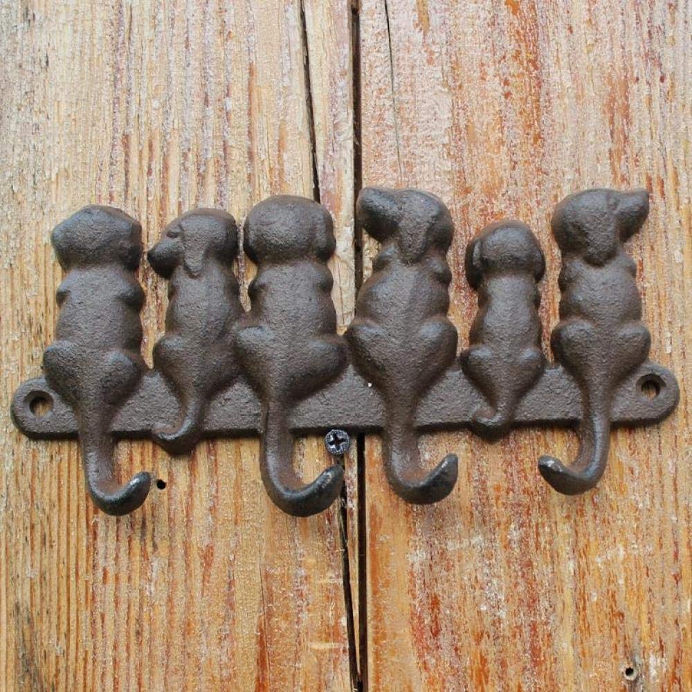 Crochets artisanaux en fonte patères murales WLLLO pour maison rustique