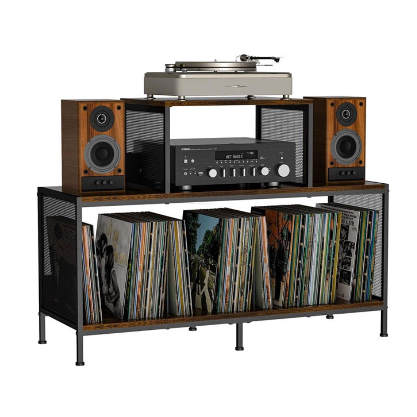Soluzione di Archiviazione Giradischi CD e Stereo, Multimediale Regolabile